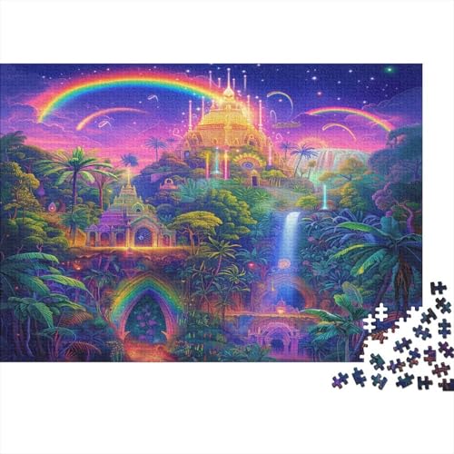 Regenbogen Puzzle 1000 Teile Erwachsener Kniffel Spaß Für Die Ganze Familie - Abwechslungsreiche 1000 Puzzleteilige Motive Puzzlespiel Erwachsene, Puzzel 1000pcs (75x50cm) von AOLENFKR