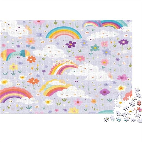 Regenbogen Puzzlespiel 1000 Teile Puzzles Für Erwachsene Lernspiel Herausforderung Spielzeug 1000 Teile Puzzles Für Erwachsene Kinder Erwachsenen Puzzlespiel Puzzel 1000pcs (75x50cm) von AOLENFKR