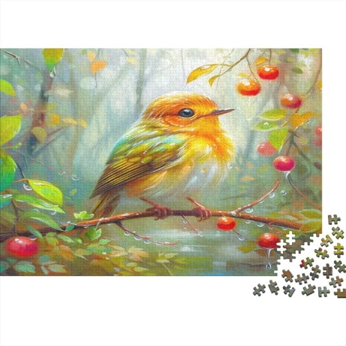 Robin Bird 1000 Teile, Impossible Puzzle,Geschicklichkeitsspiel Für Die Ganze Familie, Erwachsenenpuzzle Ab 14 Jahren Puzzel 1000pcs (75x50cm) von AOLENFKR