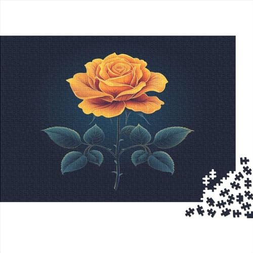 Rose Puzzle 1000 Teile,Puzzle Für Erwachsene, Impossible Puzzle,Puzzle 1000 Puzzle Home DekoRatteion Puzzle,Erwachsenenpuzzle Puzzel 1000pcs (75x50cm) von AOLENFKR