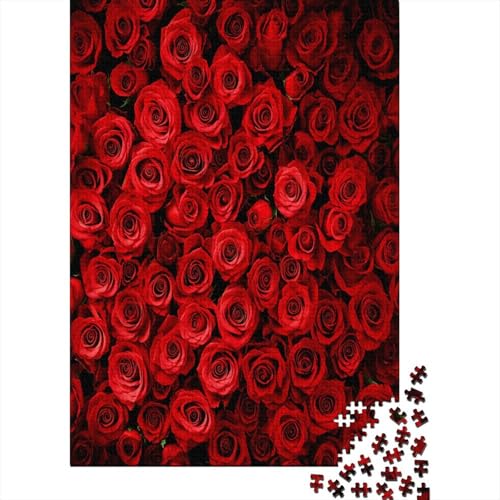 Rose Puzzle 1000 Teile,Puzzlespiel Für Erwachsene,Impossible Puzzle,Puzzle Geschicklichkeitsspiel Für Die Ganze Familie, Geschenke Für Männer/Frauen Erwachsenen Puzzel 1000pcs (75x50cm) von AOLENFKR