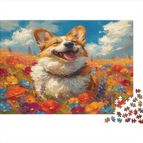 SchafeHund Puzzle 1000 Teile Puzzles Für Erwachsene Lernspiel Herausforderungsspielzeug 1000-teilige Puzzlespiel Für Erwachsene Kinder Puzzel 1000pcs (75x50cm) von AOLENFKR