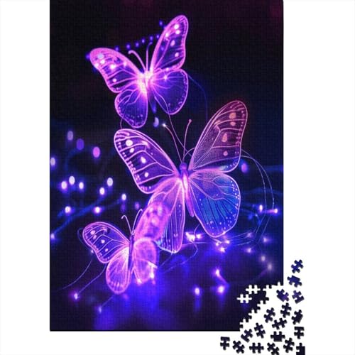 Schmetterling Puzzle 1000 Teile,Puzzle Für Erwachsene, Impossible Puzzle, Geschicklichkeitsspiel Für Die Ganze Familie,Puzzle Farbenfrohes,Puzzle-Geschenk,Raumdekoration Puzzel 1000pcs (75x50cm) von AOLENFKR