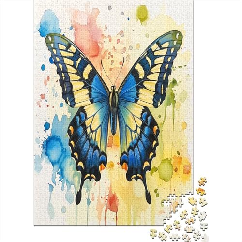 Schmetterling Puzzle 1000 Teile Erwachsener Kniffel Spaß Für Die Ganze Familie - Abwechslungsreiche 1000 Puzzleteilige Motive Puzzlespiel Erwachsene, Puzzel 1000pcs (75x50cm) von AOLENFKR