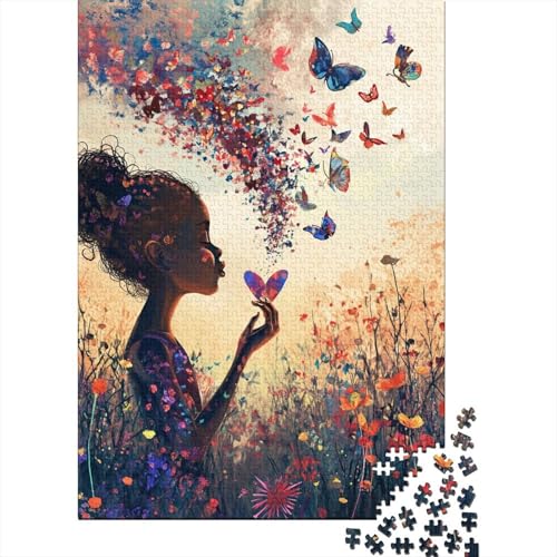 Schmetterling Puzzlespiel 1000 Teile, Puzzle Erwachsene 1000 Teile, Impossible Puzzle Geschicklichkeitsspiel Für Die Ganze Familie, Puzzle Erwachsene 1000 Teile Puzzel 1000pcs (75x50cm) von AOLENFKR