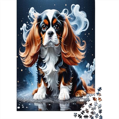 Schwanzer Spaniel Puzzle 1000 Teile - Puzzle Für Erwachsene, Puzzle, Puzzlespiel Erwachsenen Puzzlespiel Puzzel 1000pcs (75x50cm) von AOLENFKR