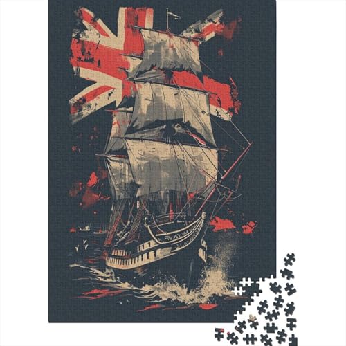 Segelboot Puzzle 1000 Teile Erwachsene, Puzzlespiel Jigsaw Puzzles Erwachsenen Puzzlespiel Puzzel 1000pcs (75x50cm) von AOLENFKR