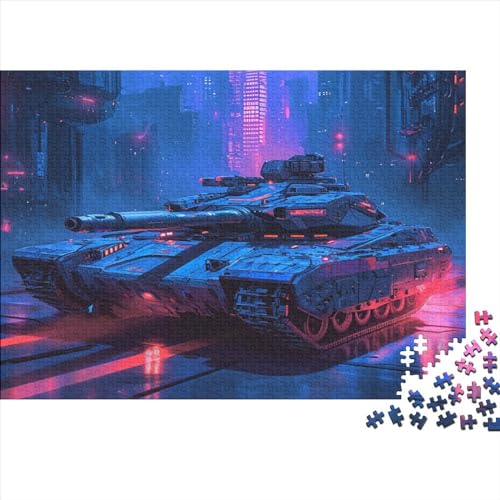 Tank 1000 Teile Puzzle Für Erwachsene, Hochwertige Recycelbare MateriAußerirdische Und Druck Puzzlespiel, Familienspiel, Geschenk Für Liebhaber Oder Freunde Puzzel 1000pcs (75x50cm) von AOLENFKR