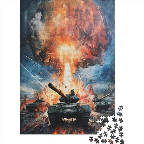 Tank Puzzle 1000 Teile Für Erwachsene Und Kinder Ab 14 Jahren Für Stressabbauer Puzzel 1000pcs (75x50cm) von AOLENFKR