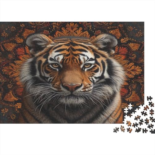 Tiger Puzzle 1000 Teile,Puzzle Für Erwachsene, Impossible Puzzle, GesKükenlichkeitsspiel Für Die Ganze Familie,Puzzle Legespiel- Erwachsenenpuzzle Puzzel 1000pcs (75x50cm) von AOLENFKR