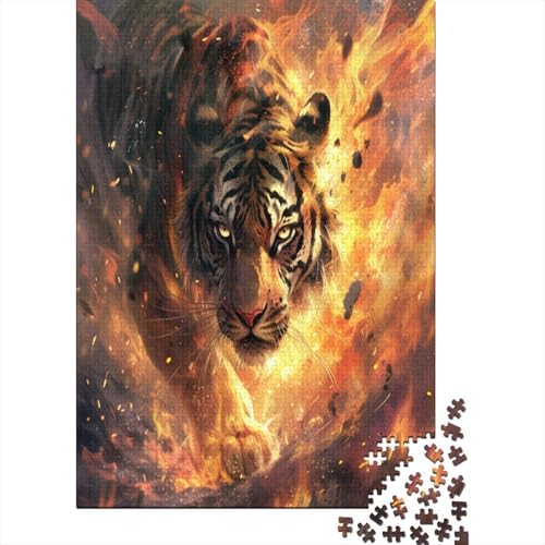 Tiger Puzzle 1000 Teile,Puzzle Für Erwachsene, Impossible Puzzle, Geschicklichkeitsspiel Für Die Ganze Familie,Puzzle Farbenfrohes,Puzzle-Geschenk,Raumdekoration Puzzel 1000pcs (75x50cm) von AOLENFKR