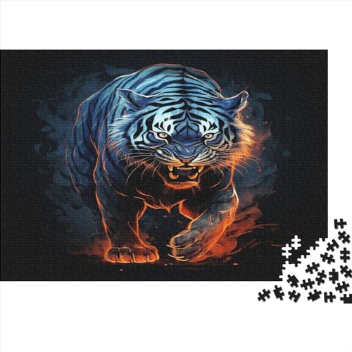 Tiger Puzzle 1000 Teile Erwachsener Kniffel Spaß Für Die Ganze Familie - Abwechslungsreiche 1000 Puzzleteilige Motive Puzzle Erwachsene, Puzzel 1000pcs (75x50cm) von AOLENFKR