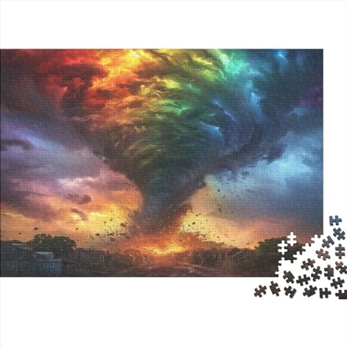 Tornado Puzzle 1000 Teile Für Erwachsene Und Kinder Ab 14 Jahren Für Stressabbauer Puzzel 1000pcs (75x50cm) von AOLENFKR