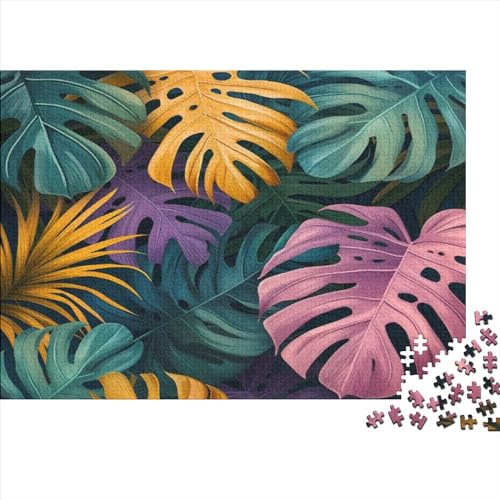 Tropical Blatt Puzzlespiel 1000 Teile Puzzle Für Erwachsene Und Kinder Ab 14 Jahren, Puzzle-Motiv Erwachsenen Puzzlespiel Puzzel 1000pcs (75x50cm) von AOLENFKR