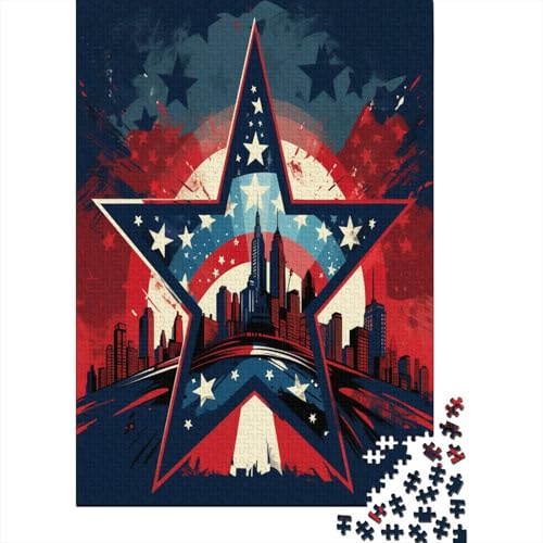 USA Puzzle 1000 Teile Erwachsener Kniffel Spaß Für Die Ganze Familie - Abwechslungsreiche 1000 Puzzleteilige Motive Puzzlespiel Erwachsene, Puzzel 1000pcs (75x50cm) von AOLENFKR