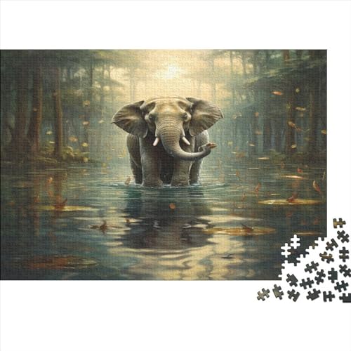 Water Elefant 1000 Stück Puzzle Für Erwachsene 1000 Stück Puzzle Für Erwachsene-Crazy Süßigkeiten-1000 Stück Puzzle Große Puzzles Kinder Lernspiel Spielzeug Geschenk Puzzel 1000pcs ( von AOLENFKR