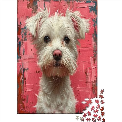 White Hund Puzzle 1000 Teile Erwachsener Kniffel Spaß Für Die Ganze Familie - Abwechslungsreiche 1000 Puzzleteilige Motive Puzzle Erwachsene, Puzzel 1000pcs (75x50cm) von AOLENFKR