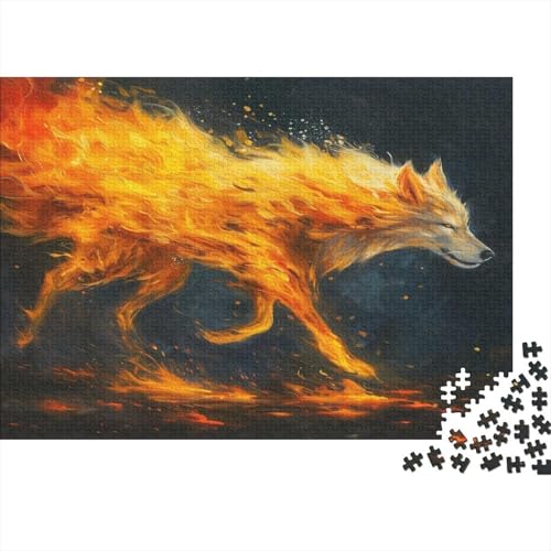 Wolf Puzzle 1000 Teile Erwachsener Kniffel Spaß Für Die Ganze Familie - Abwechslungsreiche 1000 Puzzleteilige Motive Puzzle Erwachsene, Puzzel 1000pcs (75x50cm) von AOLENFKR