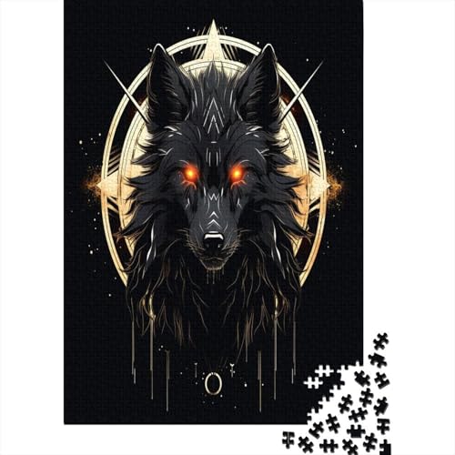 Wolf Puzzle 1000 Teile Erwachsener Kniffel Spaß Für Die Ganze Familie - Abwechslungsreiche 1000 Puzzleteilige Motive Puzzle Erwachsene, Puzzel 1000pcs (75x50cm) von AOLENFKR