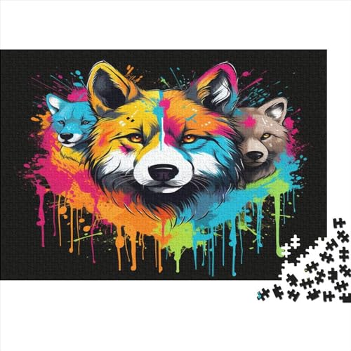 Wolf Puzzle 1000 Teile Erwachsener Kniffel Spaß Für Die Ganze Familie - Abwechslungsreiche 1000 Puzzleteilige Motive Puzzlespiel Erwachsene, Puzzel 1000pcs (75x50cm) von AOLENFKR