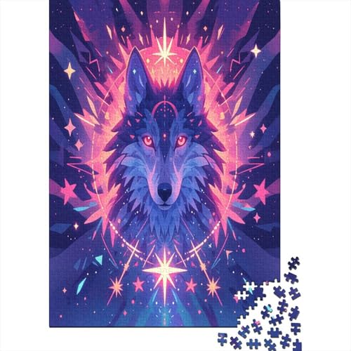 Wolf Puzzle 1000 Teile Erwachsener Kniffel Spaß Für Die Ganze Familie - Abwechslungsreiche 1000 Puzzleteilige Motive Puzzlespiel Erwachsene, Puzzel 1000pcs (75x50cm) von AOLENFKR