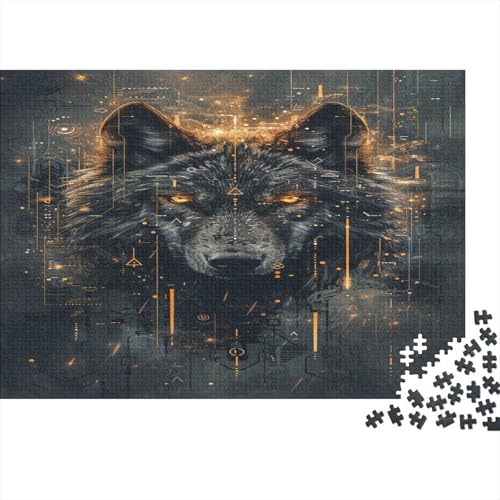 Wolf Puzzle 1000 Teile Erwachsener Kniffel Spaß Für Die Ganze Familie - Abwechslungsreiche 1000 Puzzleteilige Motive Puzzlespiel Erwachsene, Puzzel 1000pcs (75x50cm) von AOLENFKR