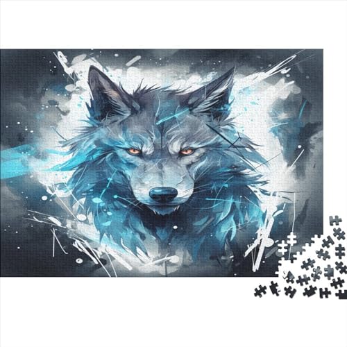 Wolf Puzzle 1000 Teile Puzzle Für Erwachsene Und Kinder Ab 14 Jahren,Puzzlespiel Erwachsenen Puzzlespiel Puzzel 1000pcs (75x50cm) von AOLENFKR