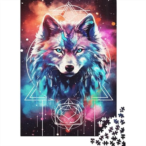 Wolf Puzzle 1000 Teile Puzzle Für Erwachsene Und Kinder Ab 14 Jahren Puzzel 1000pcs (75x50cm) von AOLENFKR