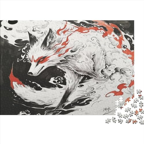 Wolf Puzzle 1000 Teile Puzzles Für Erwachsene Klassische Puzzles 1000 Teile Erwachsene Puzzlespiel Erwachsene 1000 Teile Erwachsenen Puzzlespiel Puzzel 1000pcs (75x50cm) von AOLENFKR