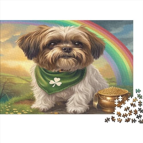 Xishi Hund Puzzle 1000 Teile Erwachsener Kniffel Spaß Für Die Ganze Familie - Abwechslungsreiche 1000 Puzzleteilige Motive Puzzlespiel Erwachsene, Puzzel 1000pcs (75x50cm) von AOLENFKR