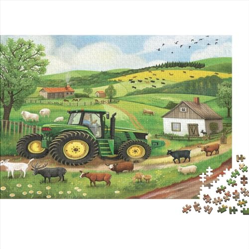 Zugmaschine Puzzle 1000 Teile,für Erwachsene, Impossible Puzzle,farbenfrohes Legespiel,GesKükenlichkeitsspiel Für Die Ganze Familie,Erwachsenenpuzzle Puzzel 1000pcs (75x50cm) von AOLENFKR