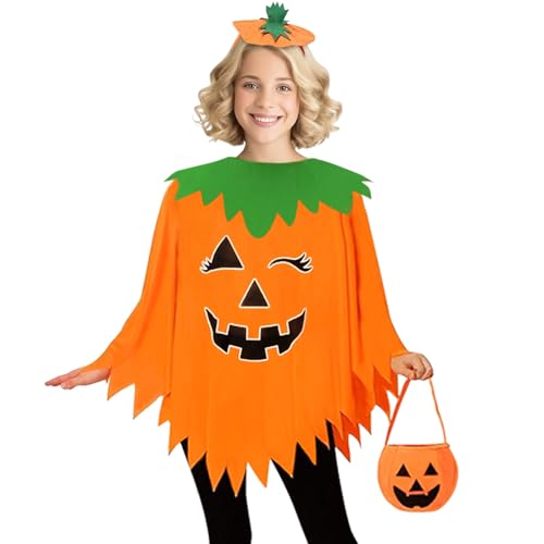 AOLIUP Halloween Kürbis Kostüm Damen: Glühen im Dunkeln Kürbis Umhang Kostüme Erwachsene Mit Kürbishut Tasche für Karneval Verkleidung Cosplay Party Poncho AOLIUP Halloween Kürbis Kostüm Damen: Glühen im Dunkeln Kürbis Umhang Kostüme Erwachsene Mit Kürbishut Tasche für Karneval Verkleidung Cosplay Party Poncho von AOLIUP