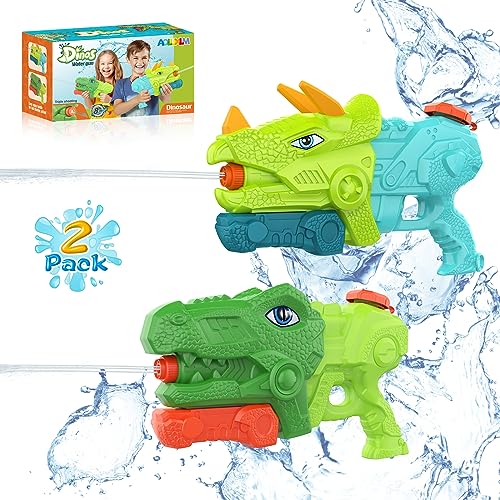 2 Pack Wasserpistole für Kinder, Wasserspritzpistole Spielzeug 8-10 Meter für Kinder Erwachsene WaterBlaster Soaker Spielzeug für Garten Schwimmbad Strand von AOLUXLM