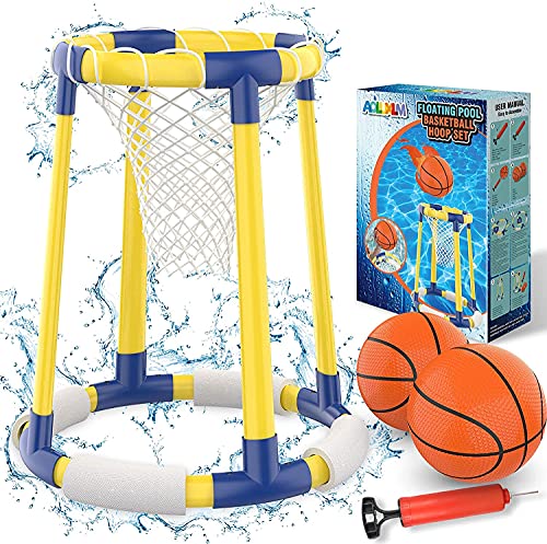 AOLUXLM Pool Basketballkorb. Pool Spielzeug Kinder Erwachsene, Wasserspiel Set Basketball Hoop Floating Kinderspielzeug für Pool im Sommer von AOLUXLM