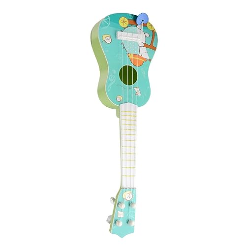 AONYAYBM 16,5-Zoll-Kinder-Ukulele-Gitarrenspielzeug, 4-saitige Kinder-Miniatur-Ukulele-Musikspielzeug, Bunt Gemusterte Pädagogische Kinder, Kleine Ukulele-Geschenke für Jungen, Mädchen,(Grün) von AONYAYBM