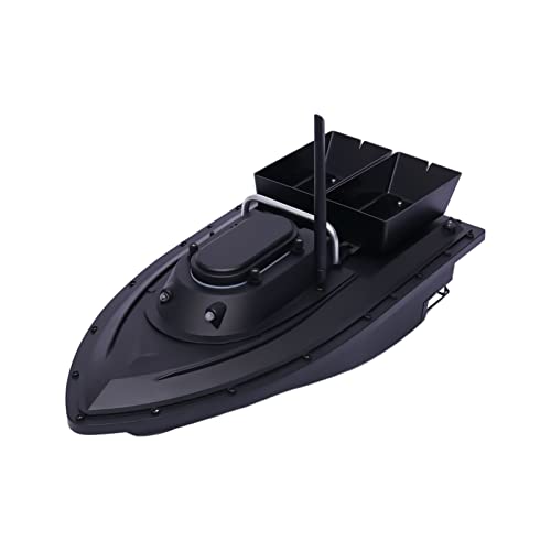 AOOUNGM 500M Futterboot, Angelboot Angel Nest Boot, 2 KG Beladung Fischköder Boot, RC Köderboot Nachtangeln Fischköder Köderboot mit Zwei Köderboxen, Bait Boat mit LED-Licht von AOOUNGM