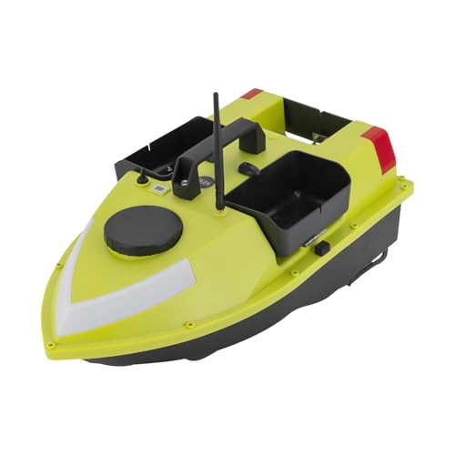 AOOUNGM 500M Futterboot, 2 KG Beladung Fischköder Boot, RC Köderboot Nachtangeln Fischköder Köderboot, Bait Boat mit LED-Navigator-Licht, Angelboot Angel Nest Boot, Grün von AOOUNGM