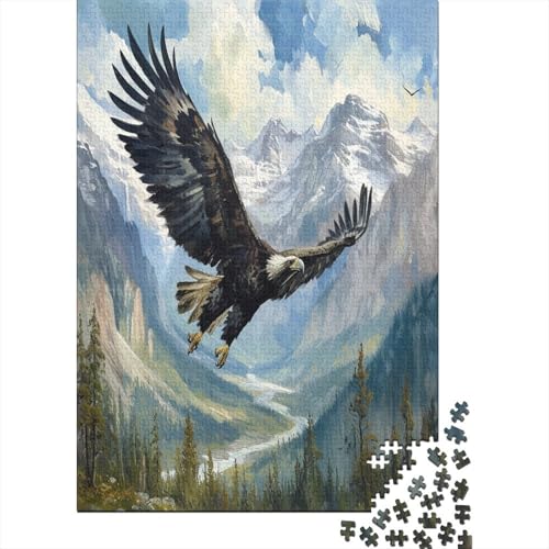 Adler Puzzle 1000 Teile,Puzzle Für Erwachsene, Impossible Puzzle,Puzzle Farbenfrohes Legespiel,Geschicklichkeitsspiel Für Die Ganze Familie Puzzel 1000pcs (75x50cm) von AOREFGZZE