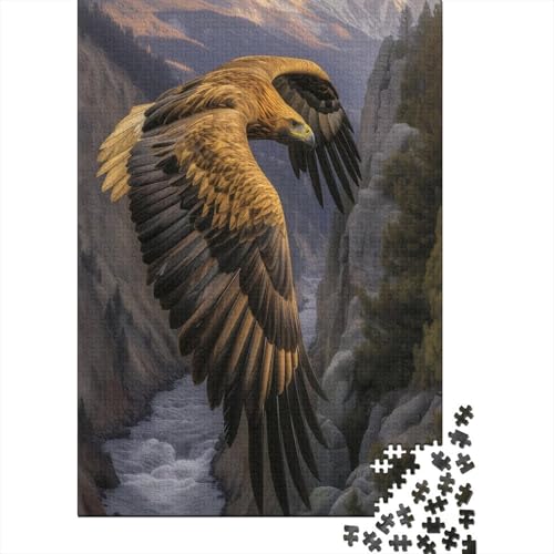 Adler Puzzle 1000 Teile Puzzles Für Erwachsene Lernspiel Herausforderungsspielzeug 1000-teilige Puzzlespiel Für Erwachsene Kinder Puzzel 1000pcs (75x50cm) von AOREFGZZE