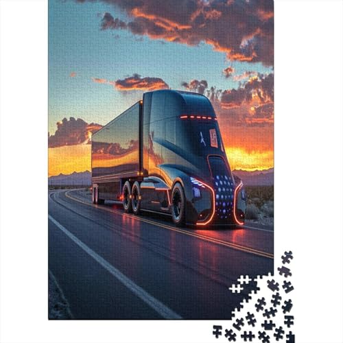 Big Truck Puzzle 1000 Teile Erwachsener Kniffel Spaß Für Die Ganze Familie - Abwechslungsreiche 1000 Puzzleteilige Motive Puzzle Erwachsene, Puzzel 1000pcs (75x50cm) von AOREFGZZE