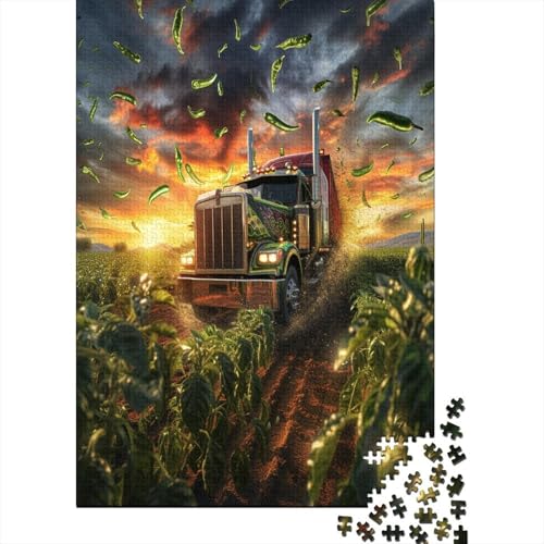 Big Truck Puzzle 1000 Teile Puzzle Erwachsene Schwieriges Schwer Puzzle Für Erwachsene Und Kinder Ab 14 Jahren Puzzel 1000pcs (75x50cm) von AOREFGZZE