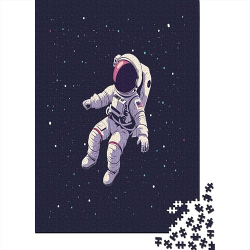 Cartoon Astronaut Puzzle 1000 Teile,Puzzle Für Erwachsene, Impossible Puzzle, Geschicklichkeitsspiel Für Die Ganze Familie,Puzzle Legespiel- Erwachsenenpuzzle Puzzel 1000pcs (75x50cm) von AOREFGZZE