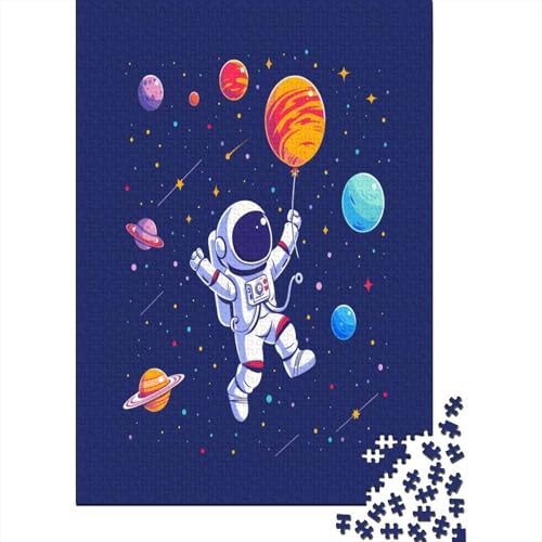 Cartoon Astronaut Puzzle 1000 Teile Erwachsener Kniffel Spaß Für Die Ganze Familie - Abwechslungsreiche 1000 Puzzleteilige Motive Puzzlespiel Erwachsene, Puzzel 1000pcs (75x50cm) von AOREFGZZE