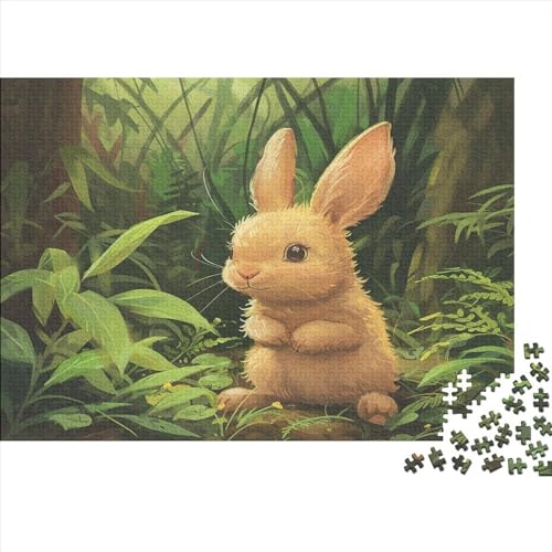 Der hase. Jigsaw Puzzles for Adults 1000 Piece Häschen im Wald Puzzle Educational GamesPremium 100% Recycled BoardHome Decorationgreat Gift for Teenagersfor Adults & Kids Age 12 Years U von AOREFGZZE