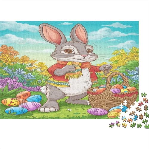 Der hase. Jigsaw Puzzles for Adults 1000 Piece Kaninchen mit eiern Challenging GamePremium 100% Recycled BoardHome Decorationgreat Gift for Teenagersfor Adults & Kids Age 12 Years Up 1000pcs (75 von AOREFGZZE