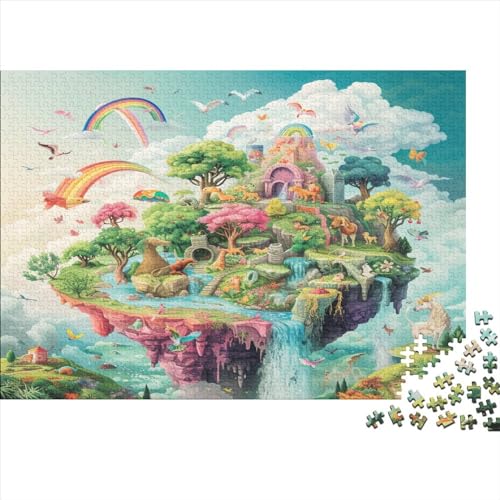 Die märchenwelt Jigsaw Puzzles for Adults 1000 Pieces Candy Island! Jigsaw PuzzlesSustainable Puzzle for AdultsWooden Toygreat Gift for Teenagersfor Adults & Kids Age 12 Years Up 1000pcs (75x50cm) von AOREFGZZE