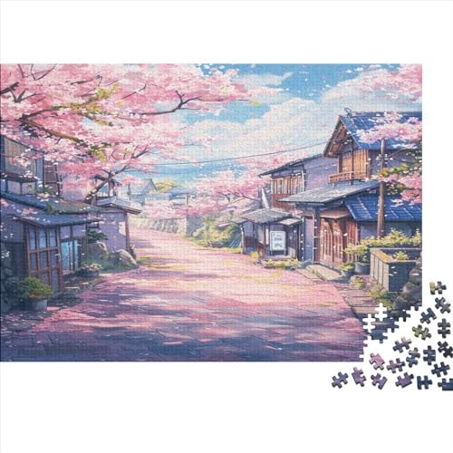 Die märchenwelt Jigsaw Puzzles for Adults 1000 Pieces Kirschblüte Avenue. Jigsaw PuzzlesPremium 100% Recycled BoardWooden ToyGreat Gift for Adultsfor Adults & Kids Age 12 Years Up 1000pcs (75x50cm) von AOREFGZZE