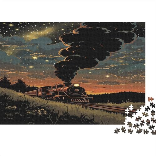 Einen Mini-Zug? Jigsaw Puzzles for Adults 1000 Piece Lm nächtlichen Himmel Puzzle Educational GamesColorful Jigsaw PuzzleWooden ToyGreat Gift for Adultsfor Adults & Kids Age 12 Years Up 1000pcs (75x von AOREFGZZE