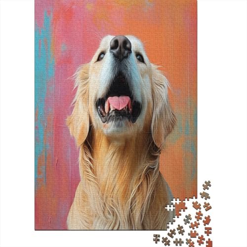 Golden Retriever 1000 Stück Puzzle Für Erwachsene 1000 Stück Puzzle Für Erwachsene-Crazy Süßigkeiten-1000 Stück Puzzle Große Puzzles Kinder Lernspiel Spielzeug Geschenk Puzzel 1000pcs von AOREFGZZE