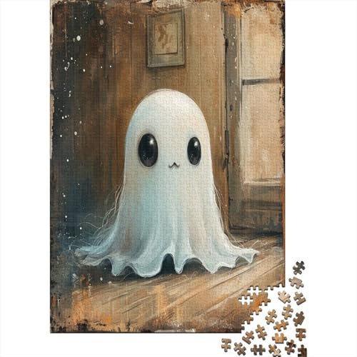 Halloween Geister und Monster 1000 Stück Puzzles Für Erwachsene Teenager Stress Abbauen Familien-Puzzlespiel 1000-teiliges Puzzle Kinder Lernspiel Spielzeug Geschenk Puzzel 1000pcs (75x50cm) von AOREFGZZE